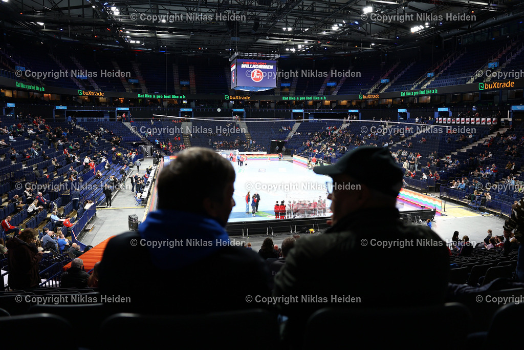 NH_HSVHamburg_MTMelsungen_HandballBundesliga_22022026 | Die Barclays Arena in Hamburg beim Heimspiel des Handball Sport Verein Hamburg gegen die MT Melsungen.Handball I Herren I Bundesliga (Daikin HBL) I Saison 2025-2026 I 22. Spieltag I Handball Sport Verein Hamburg - MT Melsungen I 22.02.2026 I Barclays Arena