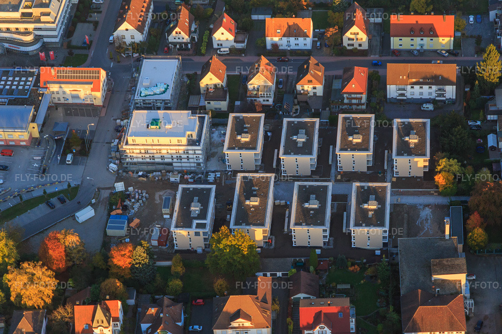 Luftbild: Baustelle für Neubaugebiet Im Stadtkern in Kandel im Bundesland Rheinland-Pfalz in Deutschland. Foto: IMG_095841.jpg vom 30.10.2016 durch Werner Riehm/FLY-FOTO.de