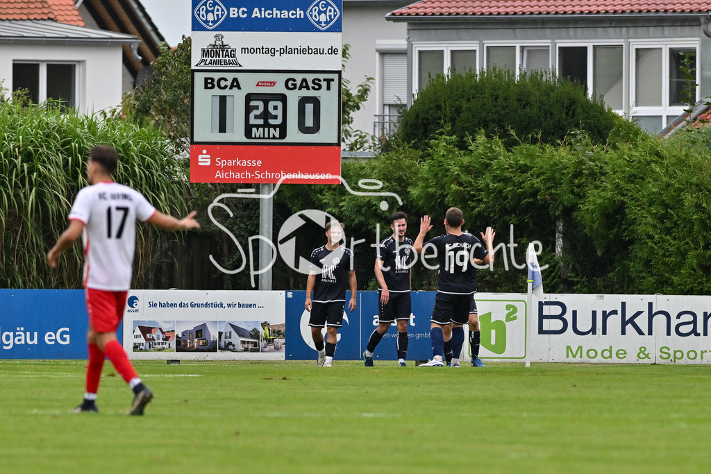 BC Aichach - FC Affing | Jubel nach 1-0 durch BC Aichach #14