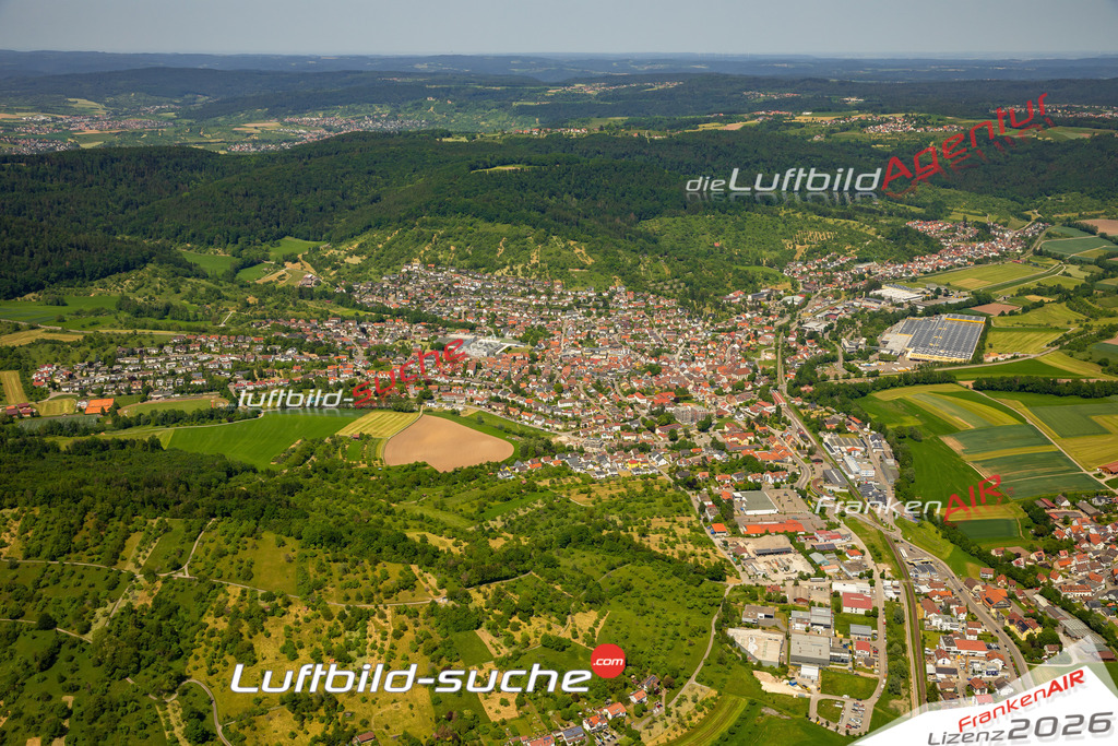 Das Luftbild zeigt  Rudersberg - Die Luftaufnahme wurde 2023 vom UL-Flugzeug aus erstellt ( keine Drohne ) - Hochauflösende Luftaufnahme - Für grossformatige Ausdrucke geeignet. Die Geschenkidee !Mit Lizenz und Bildrechte bestellbar