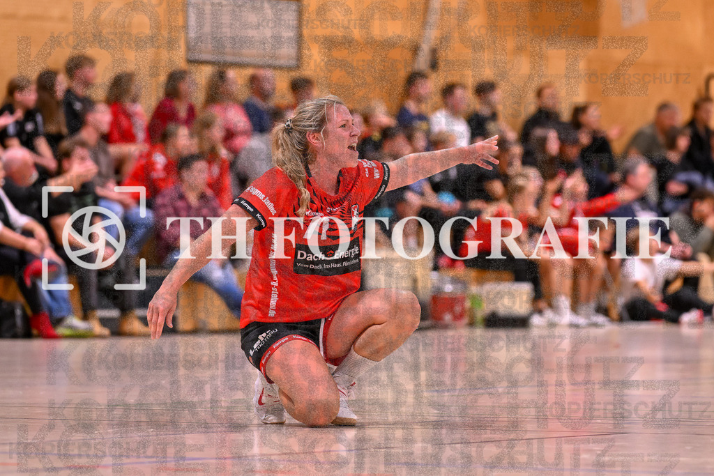 GER, SG Maulburg/Steinen - SV Allensbach 2, Frauen-Handball, Oberliga Suedbaden, 1. Spieltag, Saison 2024/2025, 28.09.2024 | Sabrina Gruber (SG Maulburg/Steinen, #71) mit Emotion.GER, SG Maulburg/Steinen - SV Allensbach 2, Frauen-Handball, Oberliga Suedbaden, 1. Spieltag, Saison 2024/2025, 28.09.2024Foto: TH Fotografie/Thomas Hess
