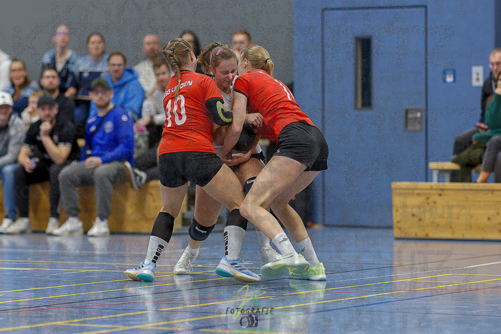 Frauen 2. Bezirksklasse; SG Rechtenbach - HSG Linden II | Frauen 2. Bezirksklasse; SG Rechtenbach - HSG Linden II am 16.11.2025 in Rechtenbach (Sporthalle Rechtenbach)Photo © 2025 - Jörg Heinrich - Realisiert mit Pictrs.com