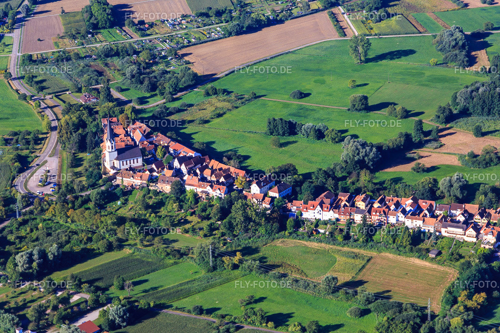 Hinterstädel  aus Norden | Luftbild: Hinterstädel  aus Norden in Jockgrim im Bundesland Rheinland-Pfalz in Deutschland. Foto: IMG_093992.jpg vom 23.08.2016 durch Werner Riehm/FLY-FOTO.de - Realisiert mit Pictrs.com