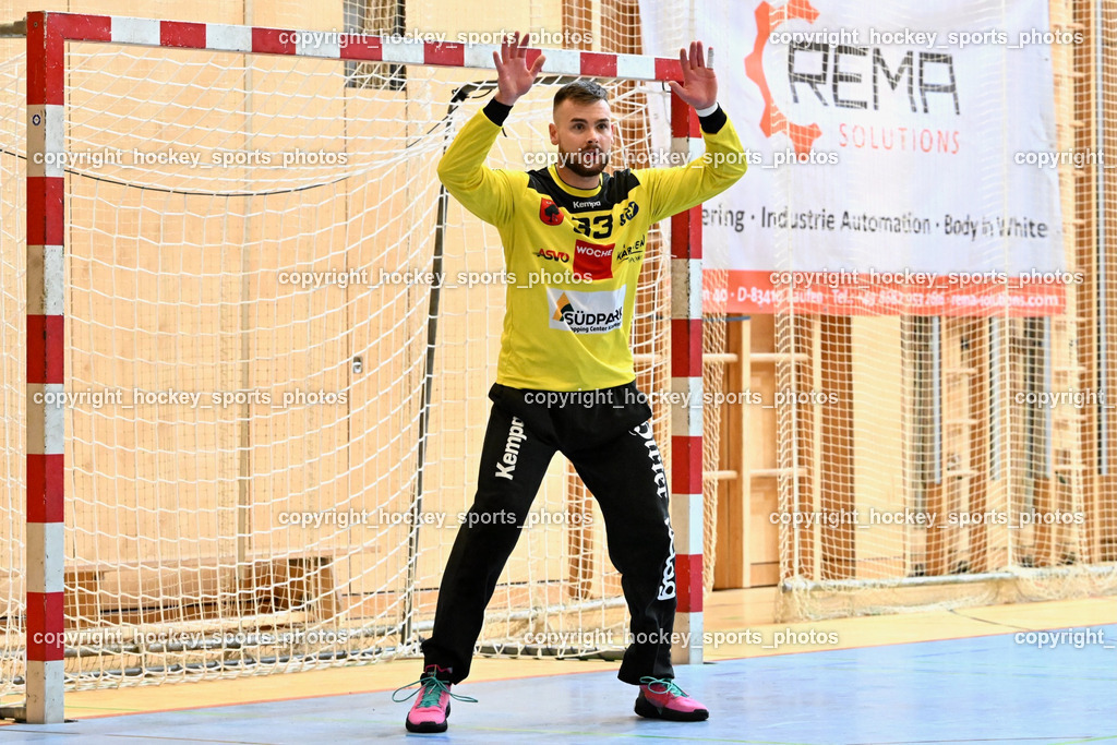 SC Ferlach vs. HSG Holding Graz 23.9.2023 | #33 STRIEBNIG Florian SC Ferlach, SC Ferlach vs. HSG Holding Graz 23.9.2023, SC Ferlach vs. HSG Holding Graz am 23.09.2023 in Bleiburg (Ballspielhalle Ferlach), Austria, (Photo by Bernd Stefan)