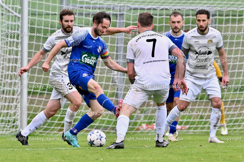 ASKÖ Köttmannsdorf vs. SV Dellach Gail | #3 Fabian Janschitz ASKÖ Köttmannsdorf, #23 Maximilian Wastian Dellach Gail, #7 Ziga Erzen ASKÖ Köttmannsdorf, #19 Christopher Sallinger ASKÖ Köttmannsdorf, ASKÖ Köttmannsdorf vs. SV Dellach Gail, ASKÖ Köttmannsdorf vs. SV Dellach Gail am 15.05.2024 in Köttmannsdorf (Sportplatz Köttmannsdorf), Austria, (Photo by Bernd Stefan)