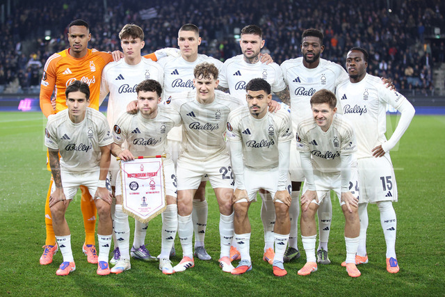 UEFA Europa League 2025/26: SK Sturm Graz vs SK Brann | Graz, Austria, 29.JAN.26 - SOCCER - UEFA Europa League, SK Sturm Graz vs SK Brann Bergen. The image shows Nottingham Forest.