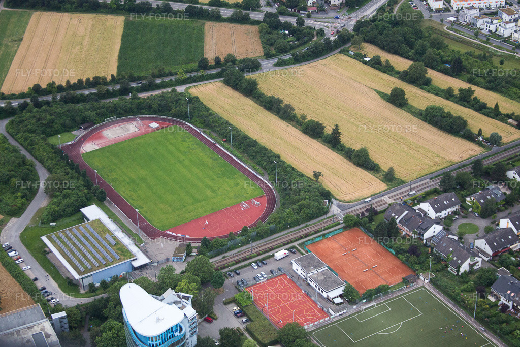 Luftbild: SRH Hochschule im Ortsteil Wieblingen in Heidelberg im Bundesland Baden-Württemberg in Deutschland. Foto: IMG_090806.jpg vom 04.07.2016 durch Werner Riehm/FLY-FOTO.de