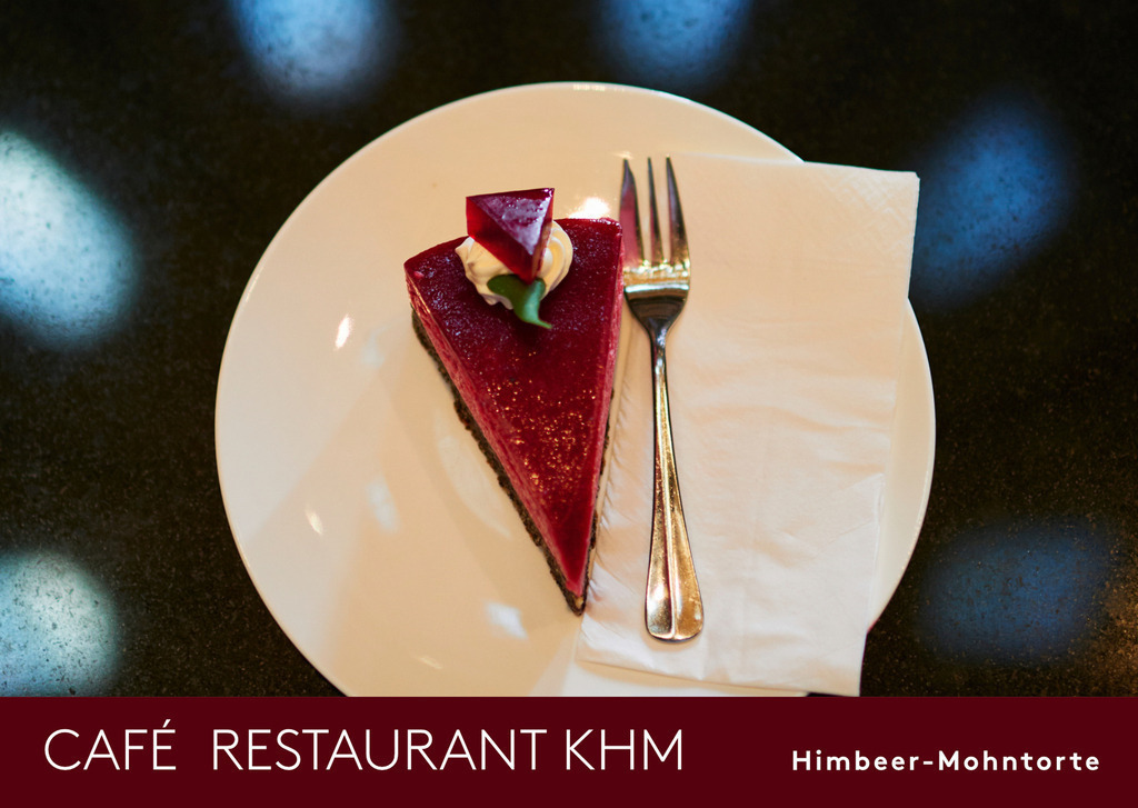 Cafe Restaurant KHM | Wiener Kaffeehäuser und ihre Torten; Cafe Restaurant KHM, Himbeeren-Mohntorte - Realisiert mit Pictrs.com