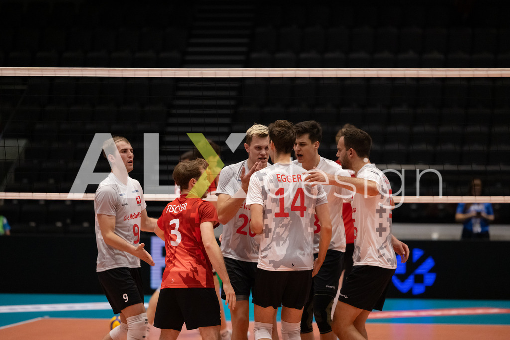 Luxembourg v Switzerland - CEV European League Men | KRIENS, SWITZERLAND - JUNE 12: Team of Switzerland during the CEV European League match between Luxembourg and Switzerland at Pilatus Arena on June 12, 2026 in Kriens, Switzerland. - Realisiert mit Pictrs.com