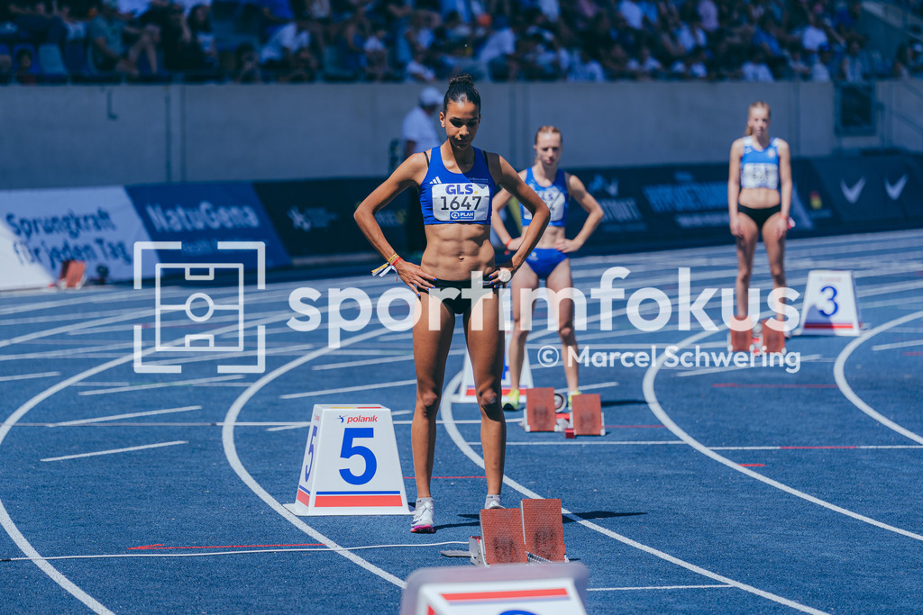 Deutsche Meisterschaften U20 / U16 2026 | Ria Liliane Röhm, SV Brackwede, 1647, 400-Meter-Lauf, Deutsche Meisterschaften der U20 &amp; U16 2026, Lohrheidestadion Bochum-Wattenscheid, 11.07.2026. Foto: Marcel Schwering / sportimfokus - Realisiert mit Pictrs.com