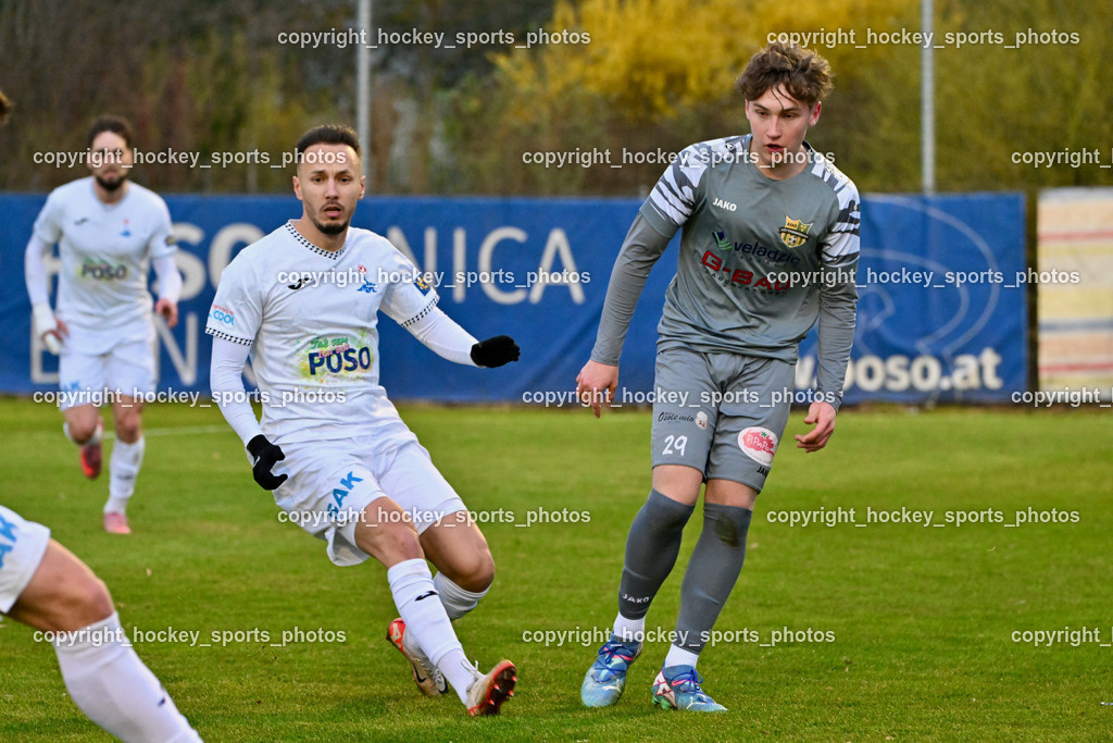 SAK vs. ASKÖ Köttmannsdorf | #9 Sinan Samardzic SAK, #29 Sebastian Salbrechter ASKÖ Köttmannsdorf, SAK vs. ASKÖ Köttmannsdorf, SAK vs. ASKÖ Köttmannsdorf am 02.04.2026 in Klagenfurt (Sportpark Welzenegg), Austria, (Photo by Bernd Stefan)