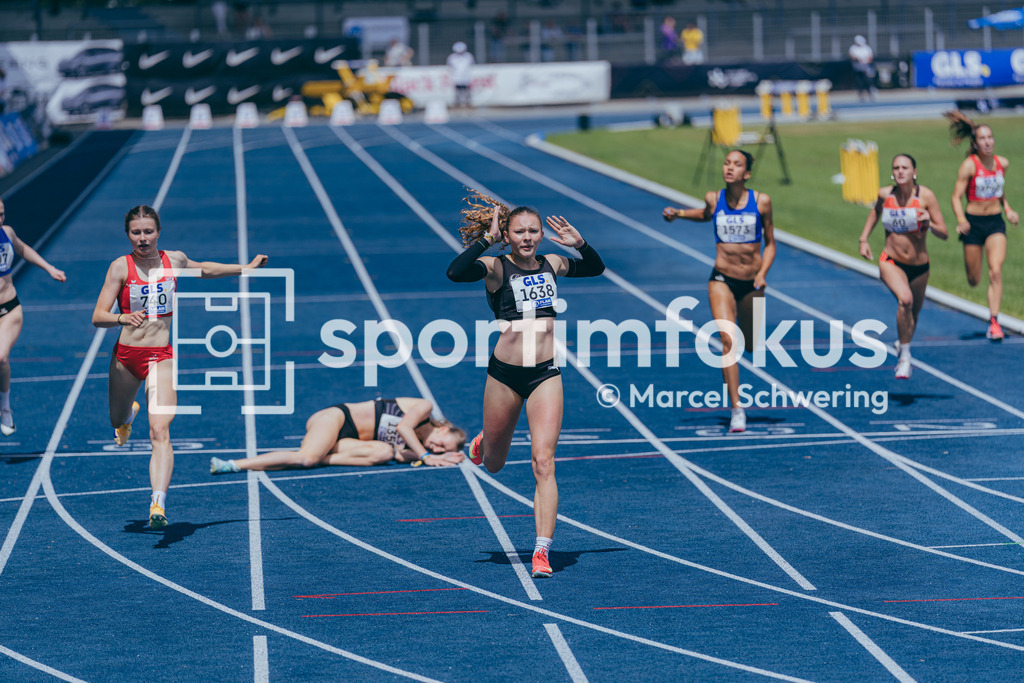 DM U23 U18 Bochum 2026 | Anna Pantchev (LAZ Ludwigsburg), Startnummer 1638, Finale im 400-Meter-Lauf. Deutsche Meisterschaften der U18 &amp; U23 2026, Lohrheidestadion Bochum-Wattenscheid, 04.07.2026 Foto: Marcel Schwering / sportimfokus - Realisiert mit Pictrs.com
