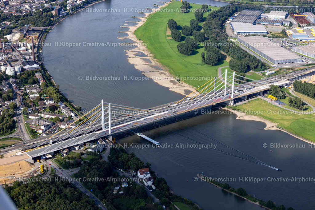 Luftbild Duisburg 47198_ Rheinbrücke Neuenkamp A40 439A5219 | Luftbildfotografie und Luftbildfotograf Hermann Klöpper - Realisiert mit Pictrs.com