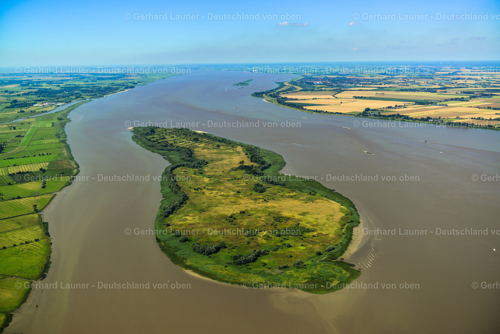 3621986 | Schwarztonnensand, Elbe bei Kollmar