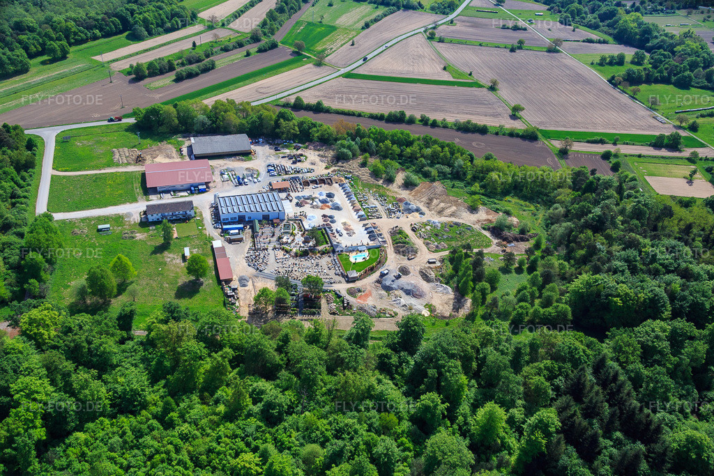 Luftbild: Palatinum Landschafts u. Gartendesign in Hagenbach im Bundesland Rheinland-Pfalz in Deutschland. Foto: IMG_078396.jpg vom 08.05.2015 durch Werner Riehm/FLY-FOTO.dePalatinum