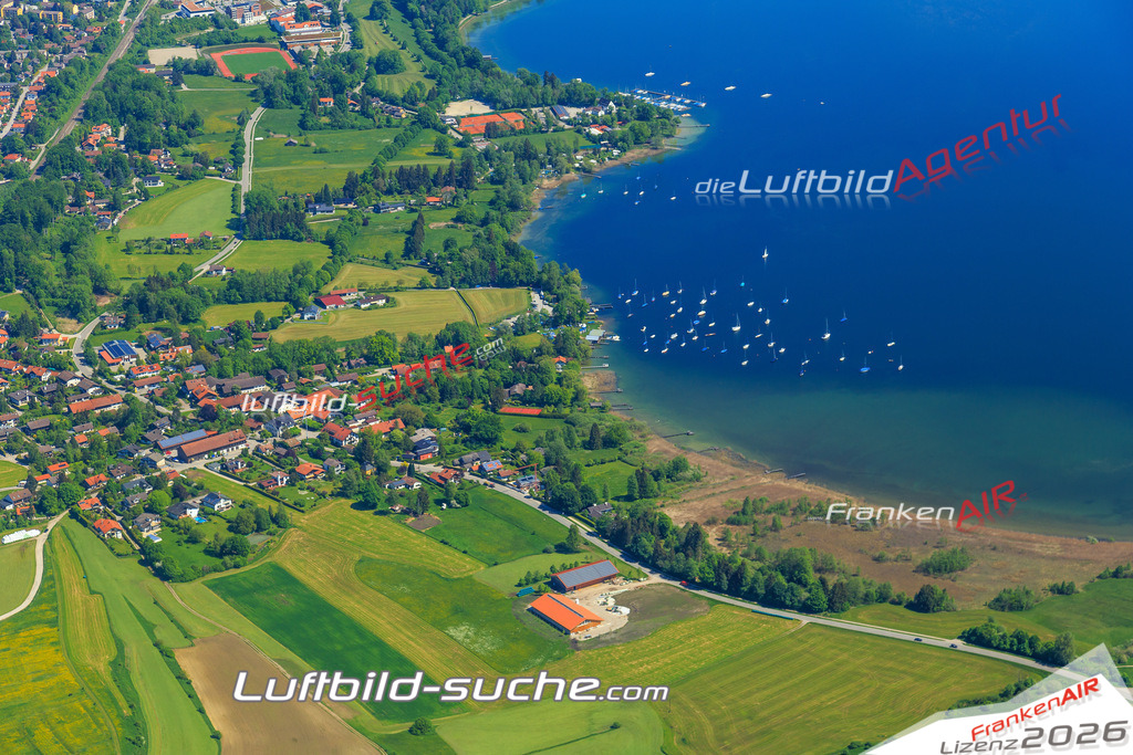 Luftbild von Unterzeismering Tutzing - Luftaufnahme wurde 2015 von https://frankenair.de mittels Flugzeug (keine Drohne) erstellt - die Geschenkidee