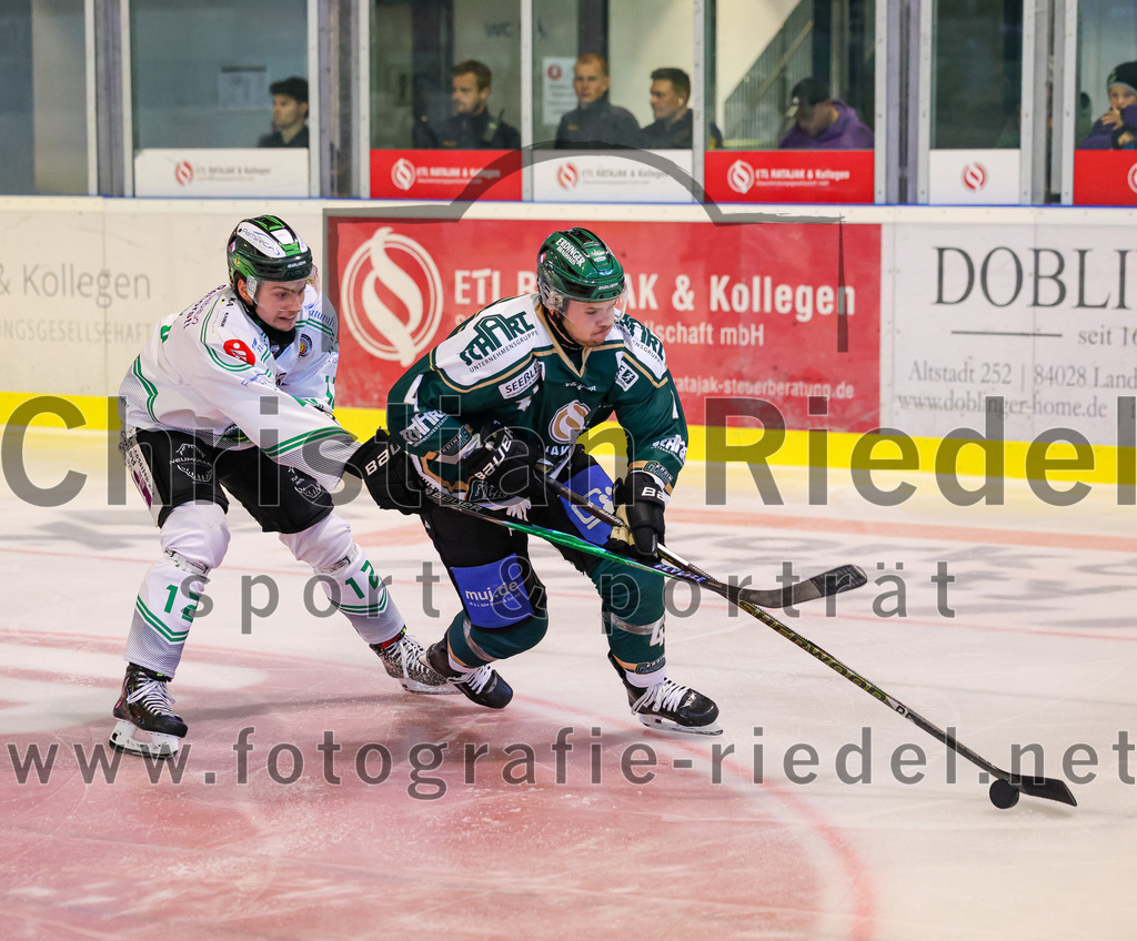 2025-09-21_037_TSV_Erding_gegen_Hoechstadter_Alligators | Erding, Deutschland, 21.09.2025:Eishockey, Oberliga Süd 2025 / 2026, 2. Spieltag, TSV Erding gegen Höchstadter Alligators, Endergebnis: 3:4Foto: Christian Riedel / fotografie-riedel.net