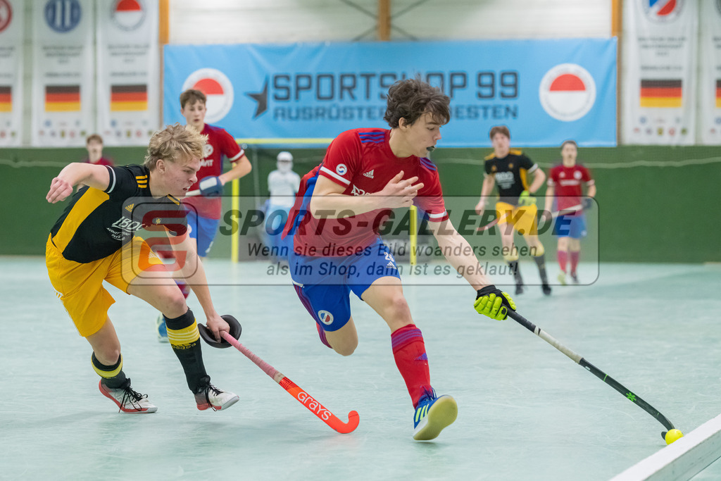 HK_20230305_105913 | Deutsche Meisterschaft MU16 1/2 Finale Mannheimer HC - Harvestehuder THC am 5.3.2023 RWK, Köln ,
