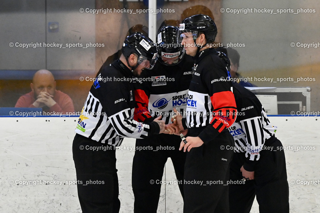1. EHC Althofen vs. ESC Sparkasse Steindorf  | Wucherer Gerald Referee, UNTERWEGER Dominik Referee, OREL Stephan Referee, 1. EHC Althofen vs. ESC Sparkasse Steindorf , 1. EHC Althofen vs. ESC Sparkasse Steindorf  am 08.03.2026 in Althofen (Stadthalle Althofen), Austria, (Photo by Bernd Stefan)