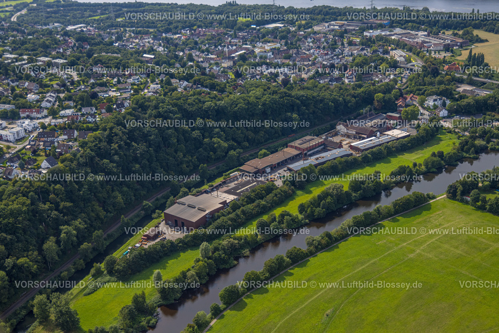Witten250804914 | Luftbild, Friedrich Lohmann GmbH Werk am Fluss Ruhr, Ostherbede, Witten, Ruhrgebiet, Nordrhein-Westfalen, Deutschland