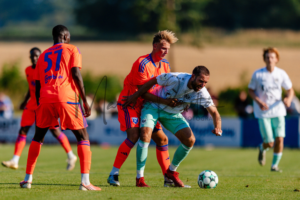 Testspiel, Saison 2026/27: SC Preußen Münster - Kickers Emden | Billerbeck, 10.07.2026: Testspiel, SC Preußen Münster gegen Kickers Emden auf der Anlage des DJK Billerbeck in Billerbeck. Foto: sportfotografie.ms | Markus Paletta - Realisiert mit Pictrs.com