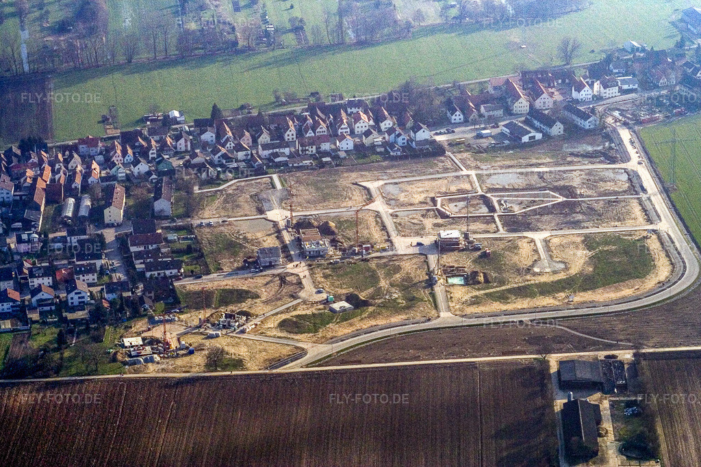 Luftbild: Neubaugebiet Am öhenweg in Kandel im Bundesland Rheinland-Pfalz in Deutschland. Foto: IMG_5345.jpg vom 18.02.2007 durch Werner Riehm/FLY-FOTO.de