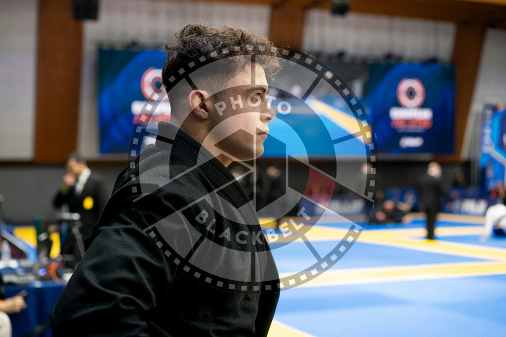 20240124PBB00959 | Fighters compete during the second day of the IBJJF European Championship in Paris, France, on January 24, 2024.