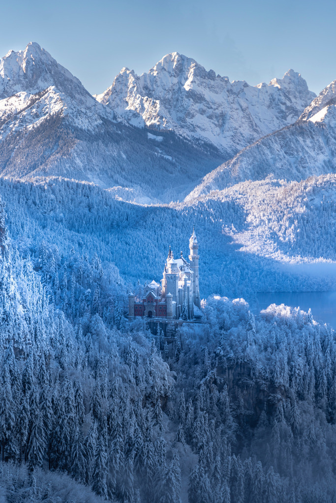 Schloss im Wintermärchen | Einer der wenigen Momente, in denen einfach alles stimmt, um das Schloss in Szene zu setzen :-)
