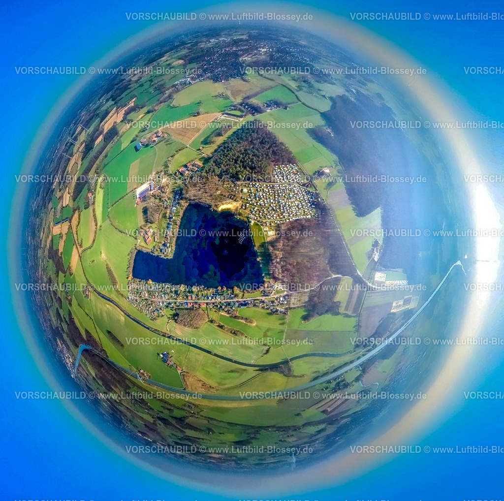 Selm230290019_TenscherSee-2 | Luftbild, Übersicht,Fischaugenbild,  Ternsche, Selm, Ruhrgebiet, Nordrhein-Westfalen, Deutschland