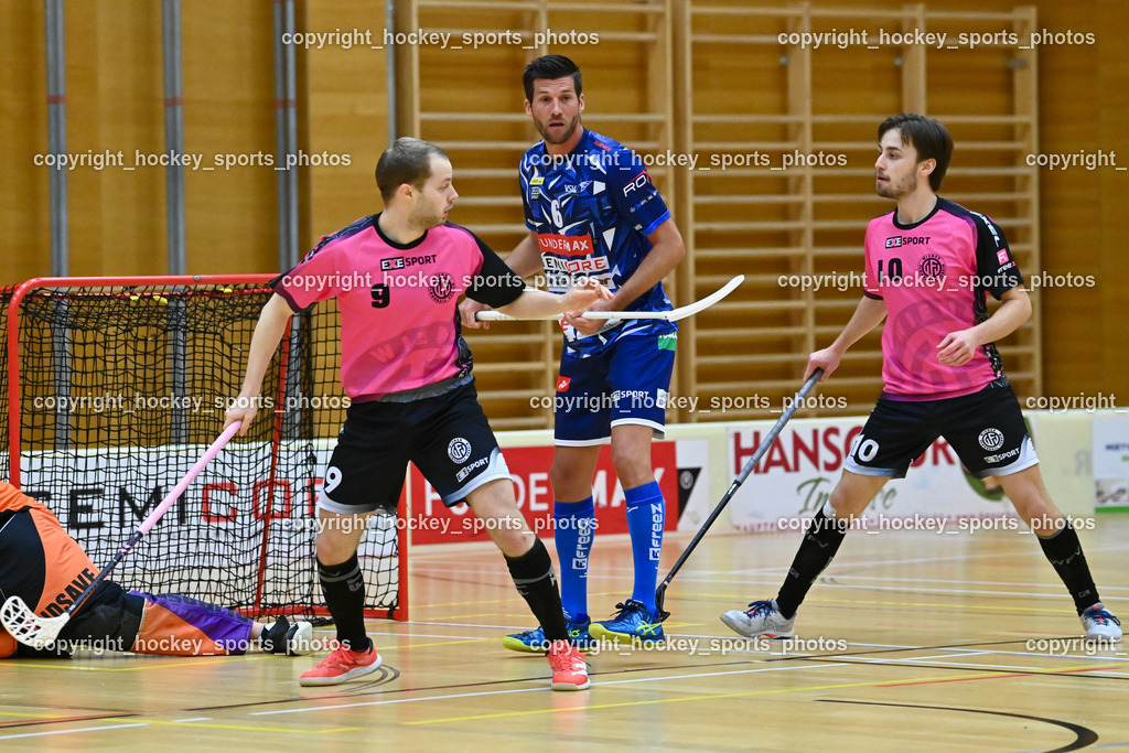 VSV Unihockey vs. Wiener Floorball Verein 7.1.2023 | #9 Laurin Zehetner, #6 Timo Schmid, #10 Philipp Horn