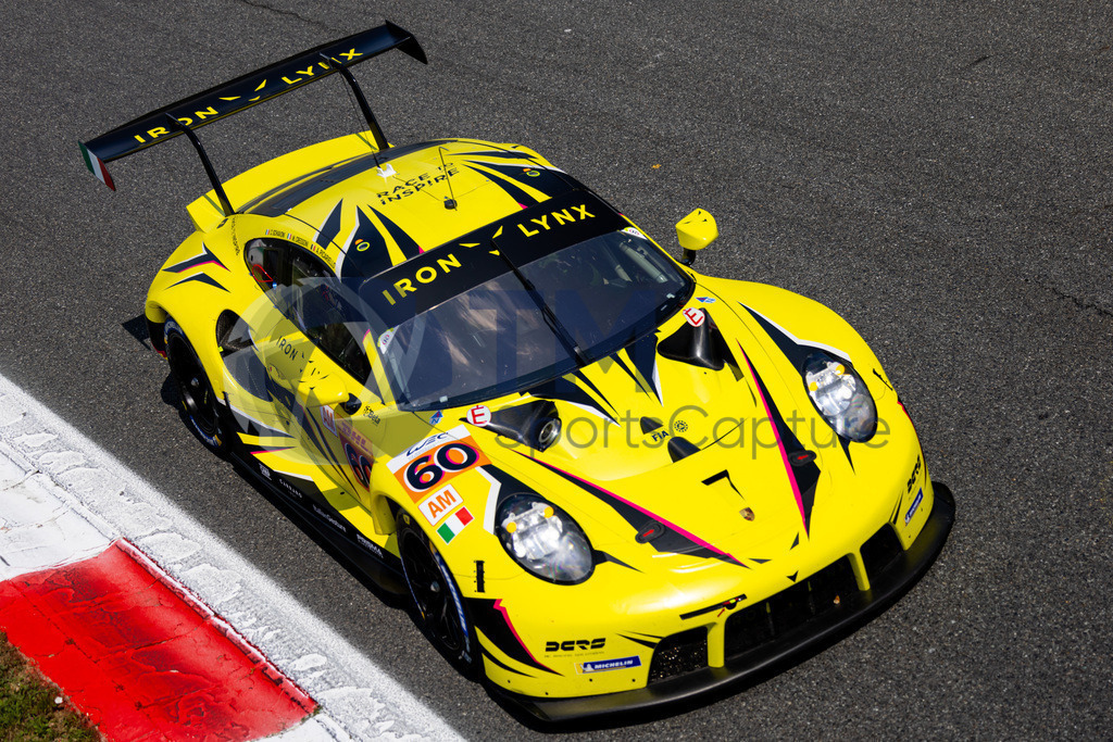 Trainproduction-20230708-0127 | MONZA,ITALY,08.Jul.23 - MOTORSPORTS - WEC, FIA World Endurance Championships, 6h of Monza, Autodromo Monza. Image shows Claudio Schiavoni (ITA), Matteo Cressoni (ITA) and Alessio Picariello (BEL/ Iron Lynx) Photo: Trainproduction / Matthias Trinkl