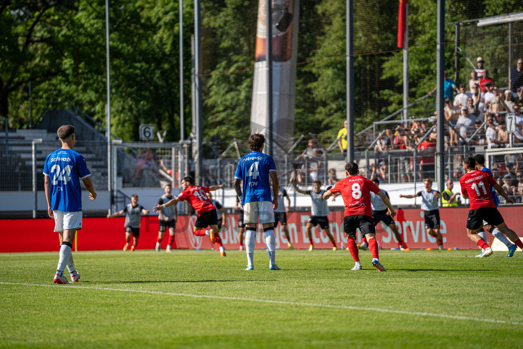 Stuttgarter Kickers vs. SG Sonnenhof Großaspach, Fussball, WFV-Pokal, Finale, 23.05.2026 | Mert Tasdelen (SG Sonnenhof Großaspach, #10) jubelt mit seinem Team nach dem Treffer zum 1:3,Stuttgarter Kickers vs. SG Sonnenhof Großaspach, Fussball, WFV-Pokal, Finale, 23.05.2026