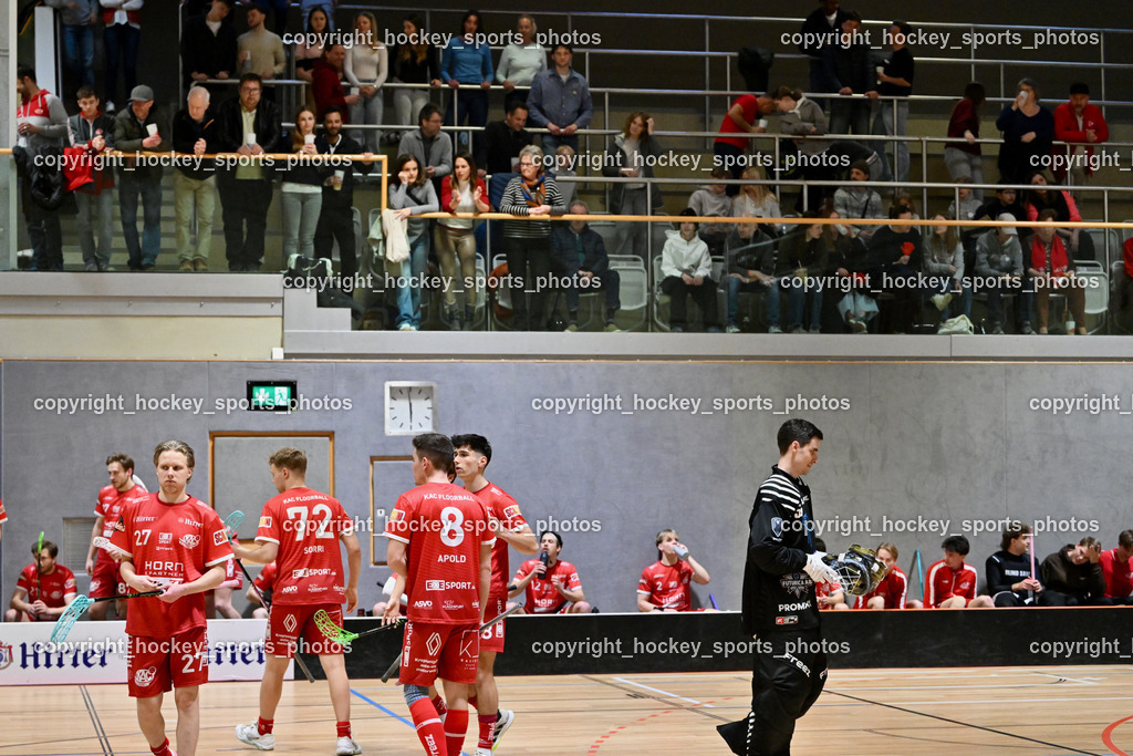 KAC Floorball vs. VSV Unihockey | #27 Valtteri Pernu KAC Floorball, #72 Arttu Sorri KAC Floorball, #8k#Besucher Ballspielhalle Waidmannsdorf, KAC Floorball vs. VSV Unihockey, KAC Floorball vs. VSV Unihockey am 21.03.2026 in Klagenfurt (Ballspielhalle Waidmannsdorf), Austria, (Photo by Bernd Stefan)