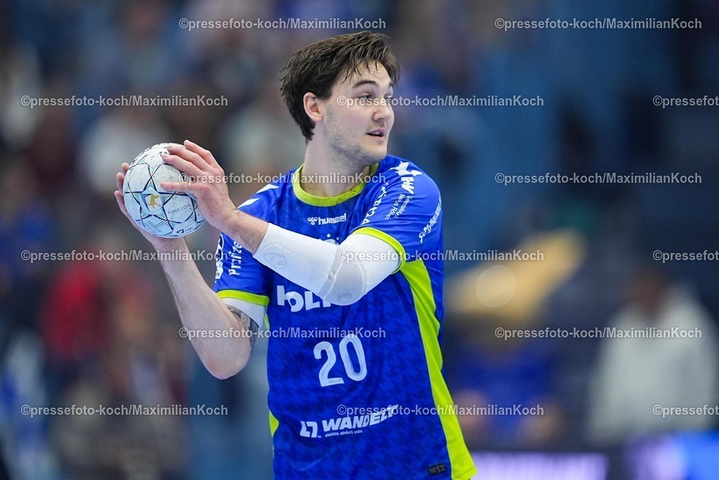 xYDRx11042601017 | 11.04.2026, xydrx, Handball, 1.HBL, VfL Gummersbach - HSG Wetzlar, Schwalbe-Arena: Ludvig Hallbaeck (VfL Gummersbach #20)   Photo: xYannisxDreimannxPressefotoKochx
