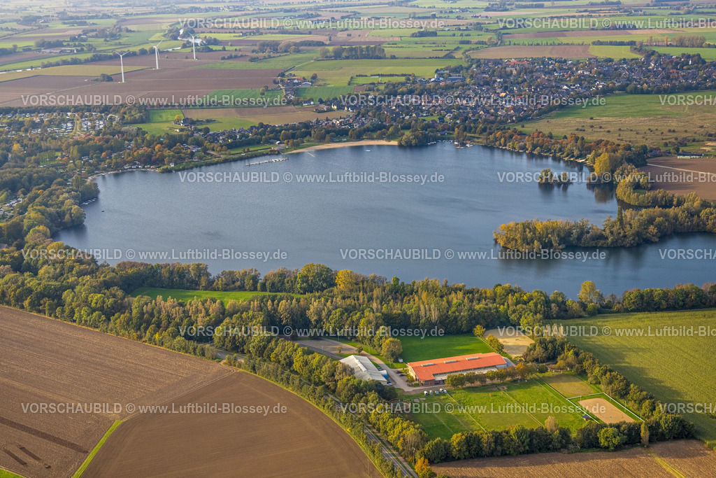 Kalkar241014362 | Luftbild, Reitzentrum Kalkar-Wissel am Wisseler See, Ortsansicht Wissel, Kalkar, Niederrhein, Nordrhein-Westfalen, Deutschland