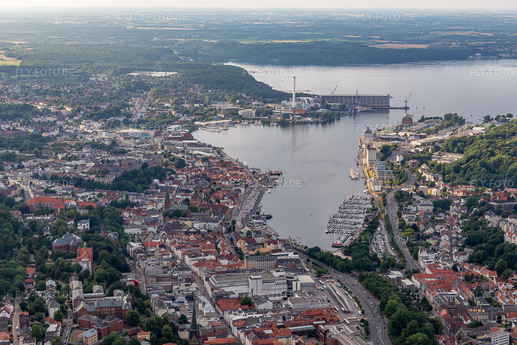 Luftbild: Förde in Flensburg im Bundesland Schleswig-Holstein in Deutschland. Foto: IMG_127743.jpg vom 23.07.2021 durch Werner Riehm/FLY-FOTO.de