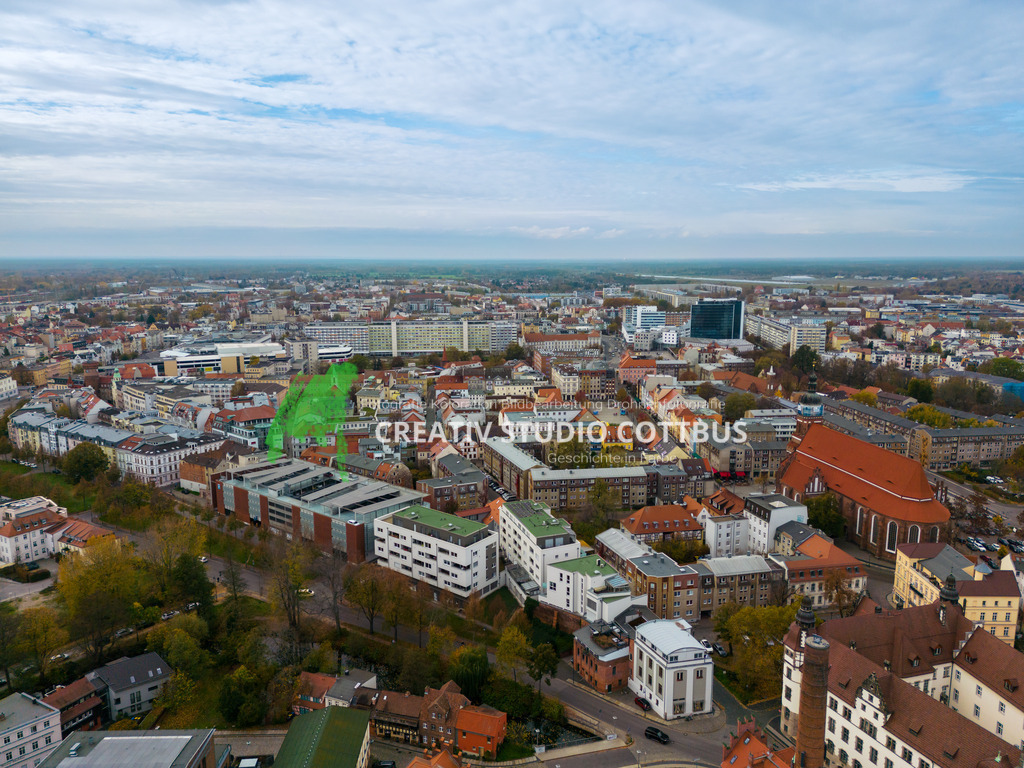 Cottbus mit seiner Altstadt | Cottbus mit seiner Altstadt, dem Altmarkt und der Oberkirche St. Nikolai. - Realisiert mit Pictrs.com