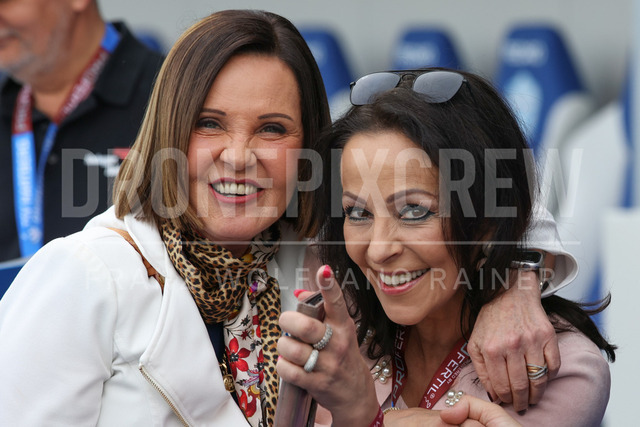 TSV Egger Glas Hartberg vs SK Rapid Wien – Championship Group    | Hartberg, Austria, 19.Apr.26 - SOCCER - ADMIRAL Bundesliga, TSV Egger Glas Hartberg vs SK Rapid Wien. The image shows president Brigitte Annerl (Hartberg) and Petra Elisabeth Rubin. 
