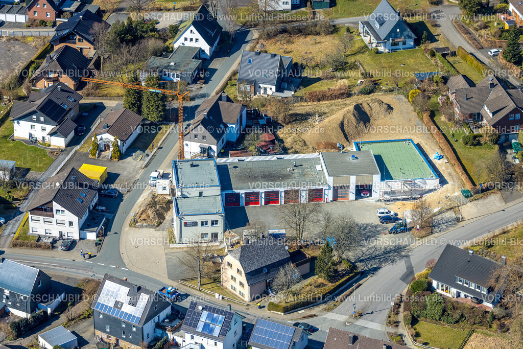 Wenden250307037Gerlingen | Luftbild, Feuerwache Freiwillige Feuerwehr Gerlingen, Gerlingen, Wenden, Sauerland, Nordrhein-Westfalen, Deutschland