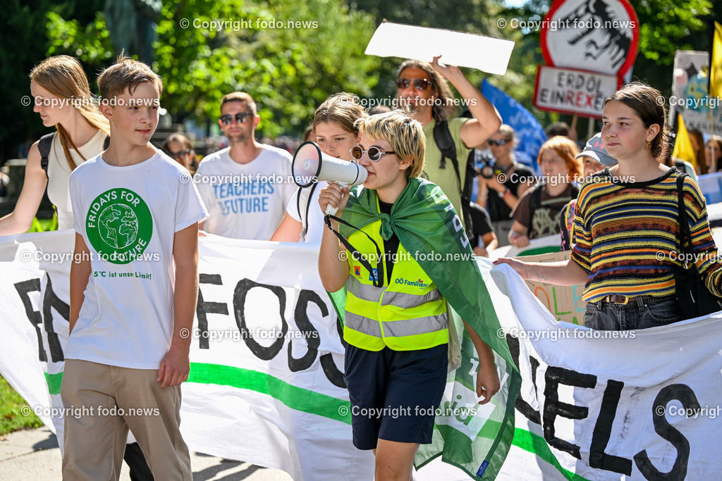 Demonstration Fridays for Future_ 15.09.2023-29 | 15.09.2023, Linz, AUT, Demonstration Fridays for Future, im Bild Teilnehmer an der Demonstration