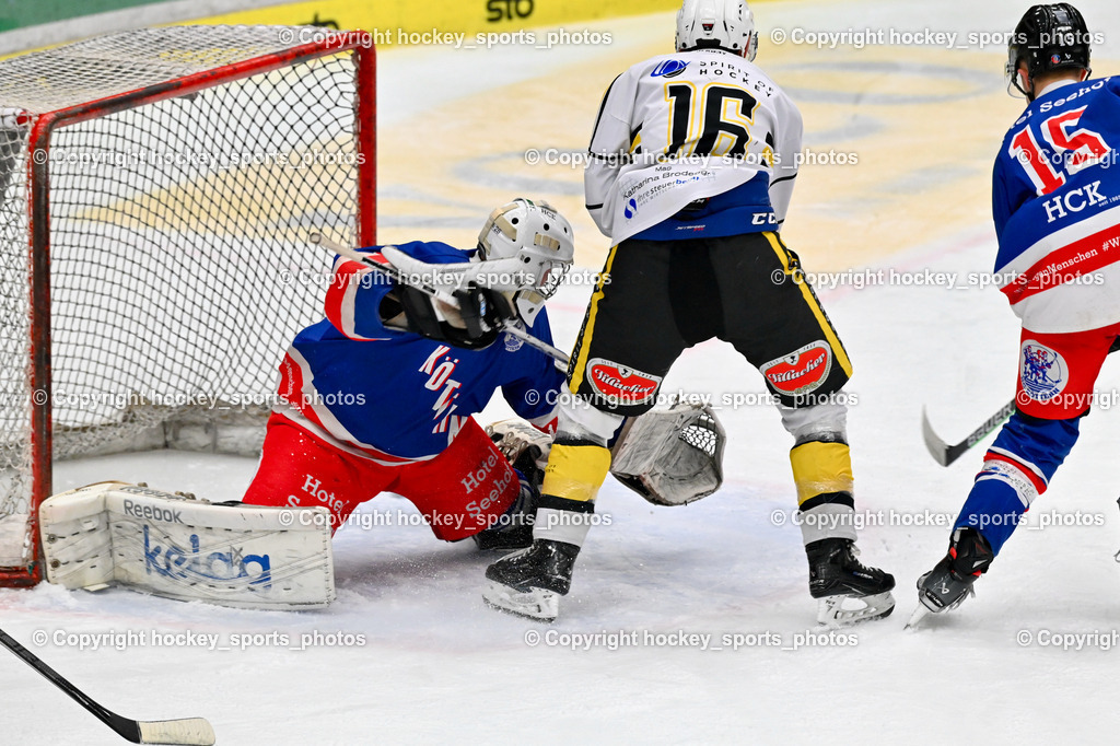 Carinthian Team vs. HC Köttern 12.2.2024 | #40 Zitterer Andre Albert, #16 Petrik Benjamin, #15 Rainer Noah Marcel