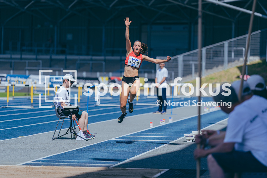 Deutsche Meisterschaften U20 / U16 2026 | Jenna Haudek, LG Brillux Münster, 1509, Dreisprung, Deutsche Meisterschaften der U20 &amp; U16 2026, Lohrheidestadion Bochum-Wattenscheid, 11.07.2026. Foto: Marcel Schwering / sportimfokus - Realisiert mit Pictrs.com