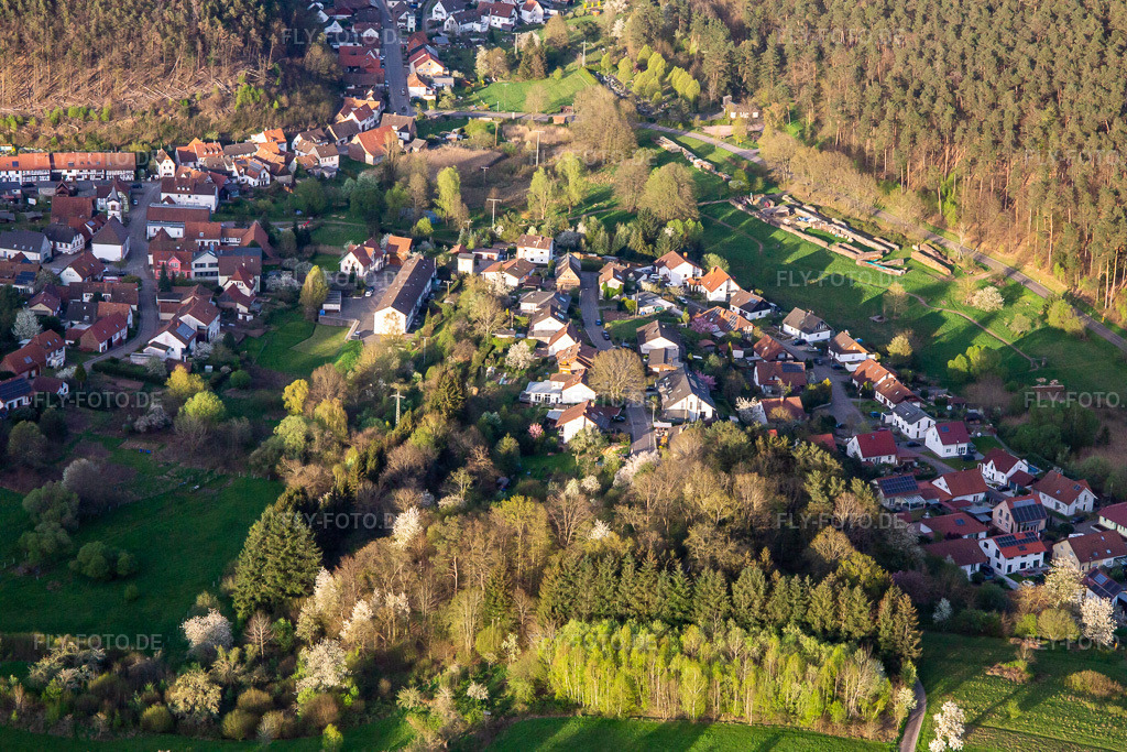 Luftbild: Langenhalsstr in Spirkelbach im Bundesland Rheinland-Pfalz in Deutschland. Foto: IMG_140164.jpg vom 11.04.2024 durch Werner Riehm/FLY-FOTO.de