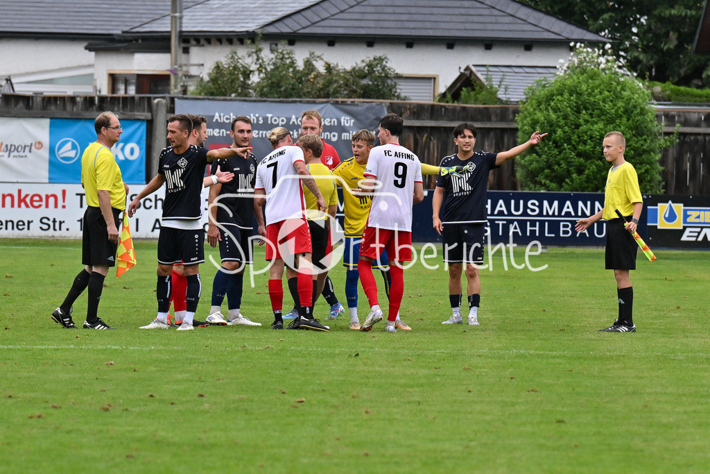 BC Aichach - FC Affing | Strittige Szene nach dem 2-2