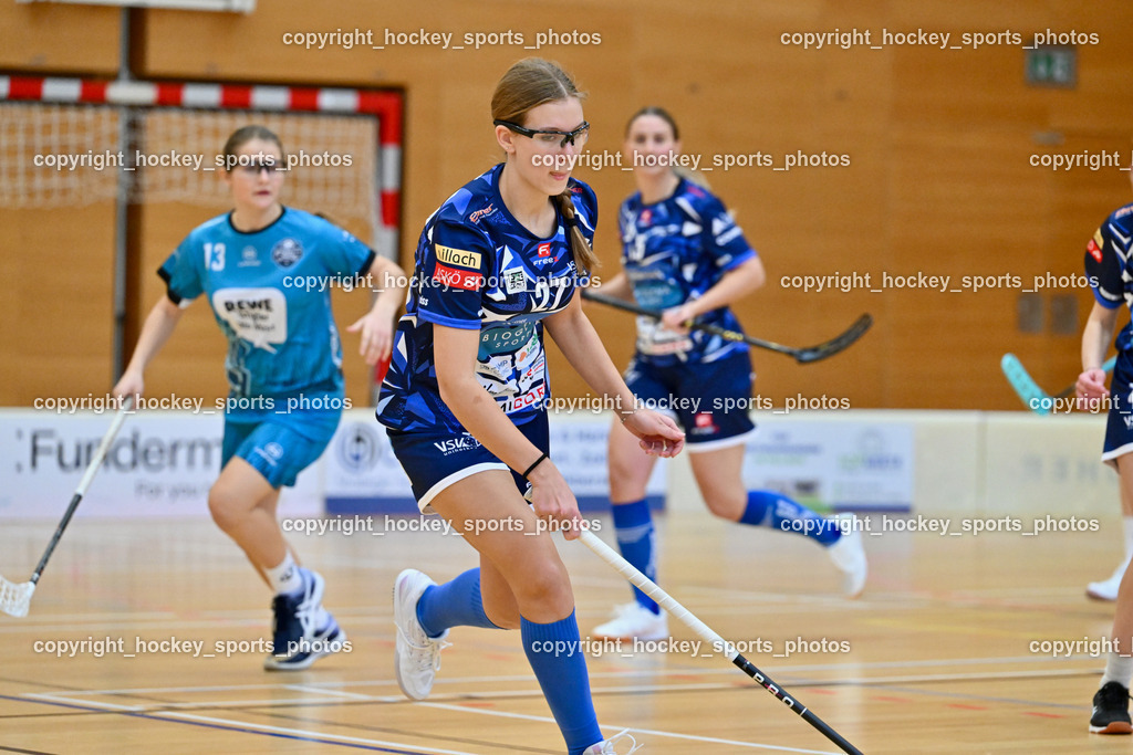 VSV Unihockey Damen vs. FCB München | #27 Paula Bildstein VSV Unihockey, VSV Unihockey Damen vs. FCB München, VSV Unihockey Damen vs. FCB München am 24.01.2026 in Villach (Ballspielhalle St. Martin), Austria, (Photo by Bernd Stefan)