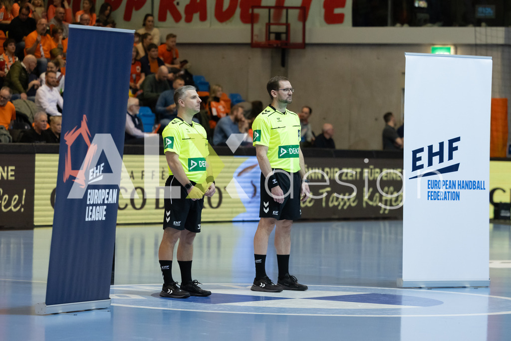 Handball I Herren I Saison 2025-2026 I EHF EUROPEAN LEAGUE 2025/26 | Men I Main Round I 2. Spieltag I Kadetten Schaffhausen - TSV Hannover-Burgdorf I 24.02.2026 | Schiedsrichter der Begegnung - Realisiert mit Pictrs.com