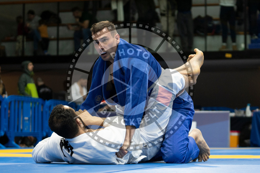 20240119PBB2301 | Fighters compete during the IBJJF European Championship in Paris, France, on January 19, 2024.