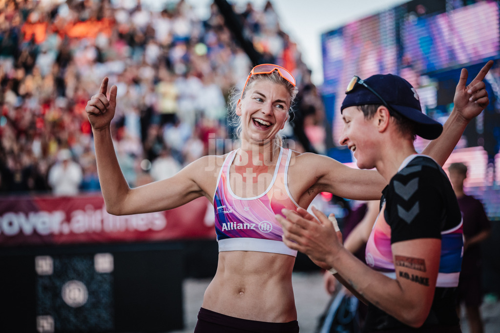 Beachvolleyball | Frauen | Deutsche Meisterschaften 2025 Timmendorfer Strand | 06.09.2025 | v.l. Nele Barber und Melanie Gernert