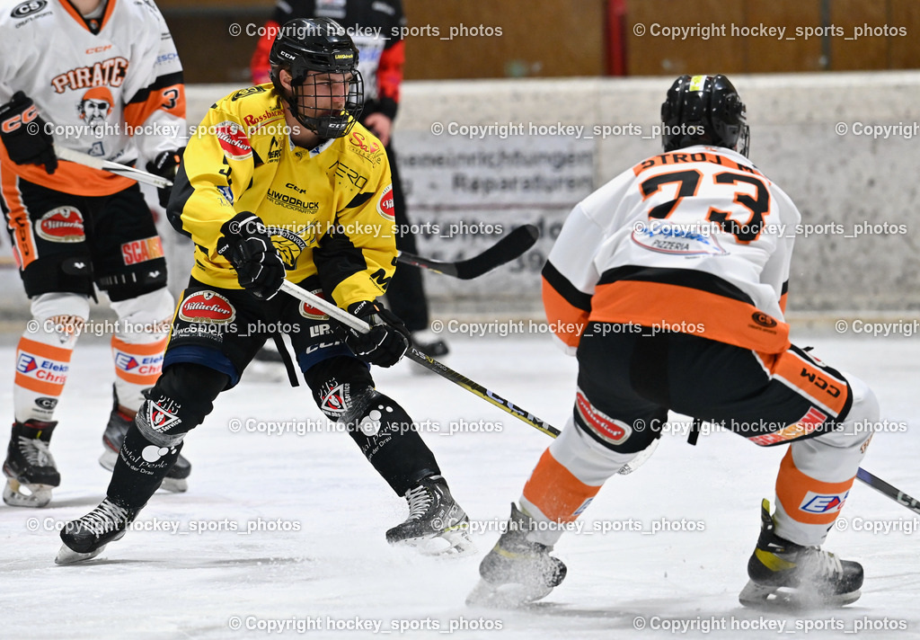 EC Spittal Hornets vs. USC Piraten Velden 7.2.2024 | #96 Peharz Joshua, #73 Stroj Matteo