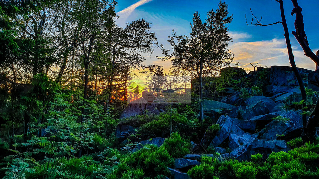 Sonnenuntergang auf der Platte im Fichtelgebirge | Impressionen rund um Hochfranken - Frankenwald - Fichtelgebirge - Realisiert mit Pictrs.com